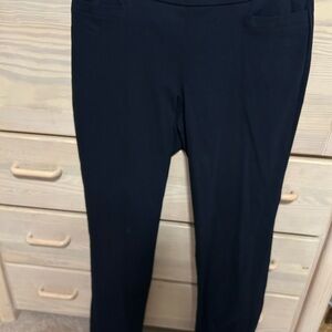 Liz Claiborne Navy Straight Leg Pants